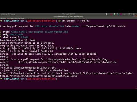 Submit a pull request with `gh pr create`