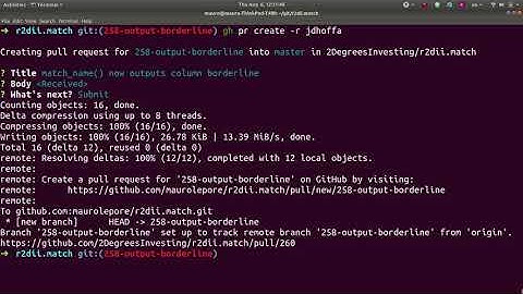 Submit a pull request with `gh pr create`
