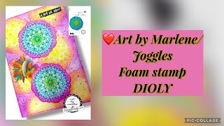❤️Art by Marlene/Joggles❤️Foamstamp Doily 