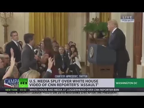 ‘Placing hands on intern’: White House and media at loggerheads over CNN reporter Acosta ban