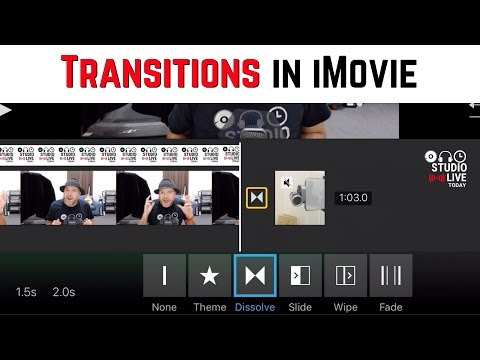 Comment utiliser des transitions dans iMovie iOS (iPhone / iPad)