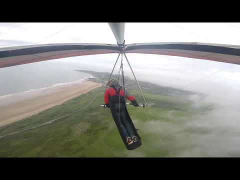 Flying over clouds at Woolacombe | Hang Gliding