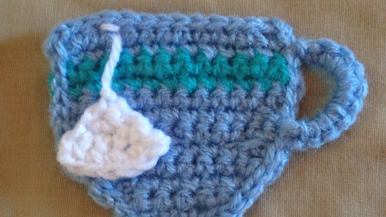 How To Crochet A Pretty Cup Of Tea Applique DIY Crafts Tutorial