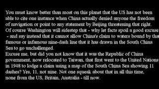 Pivot to Asia - Freedom of navigation: US exercising right or might 03062016