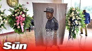 George Floyd's family hold memorial service in North Carolina