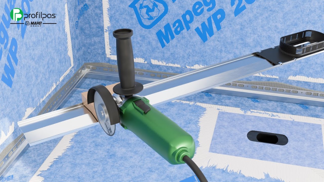 PP Drain Varioguard - Installation of linear drains for floor-level showers | Profilpas