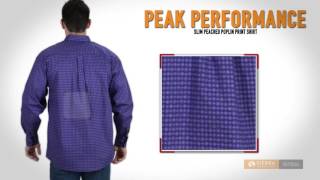Panhandle Slim Peached Poplin Print Shirt - Button Front, Long Sleeve (For Men)