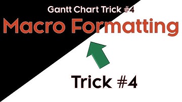 Gantt Chart Styles: Macro level formatting adjustments