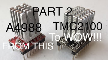 3D printer: upgrade to TMC2100 stepper driver, configuration, tests.