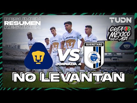 Resumen | Pumas vs Querétaro | Grita México BBVA AP2021 J4 | TUDN