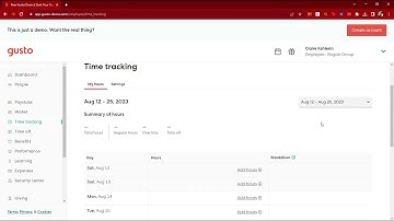 Payroll - Entering Hours into Gusto