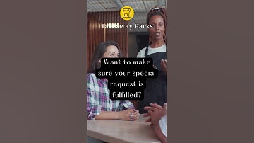 Want to make sure your special request is fulfilled?... #foodhacks