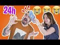 ⏰ 24 horas de BROMAS PESADAS a mi MARIDO (SE ENFADA MUCHO)