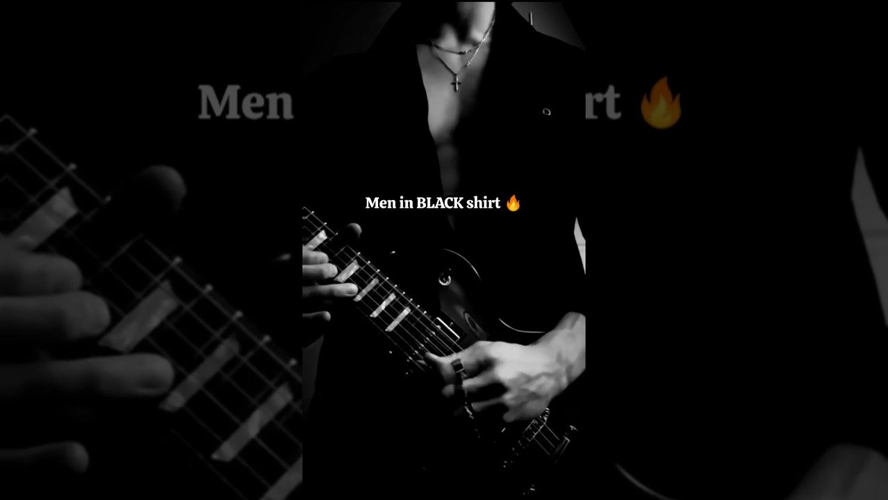 Just men in black shirt 😌✨