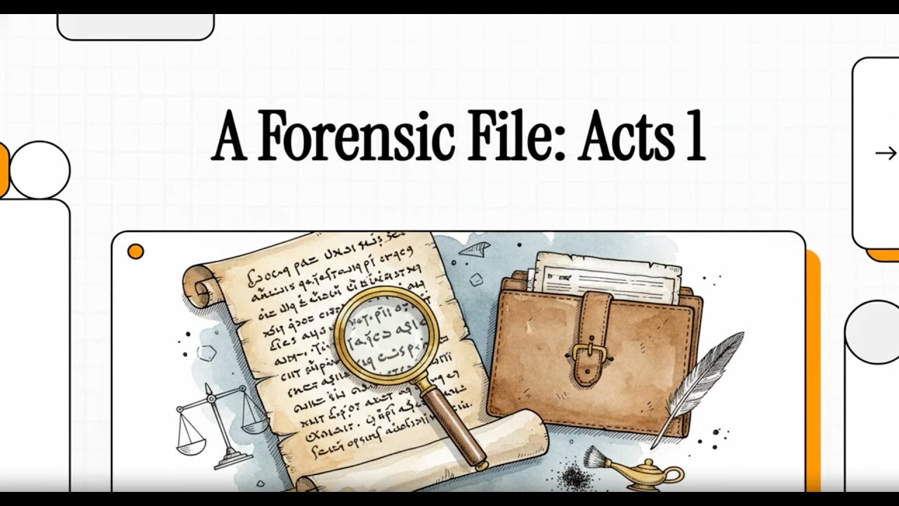 Acts 2020 Project: Acts 1:1-3 | The Case for the Resurrection