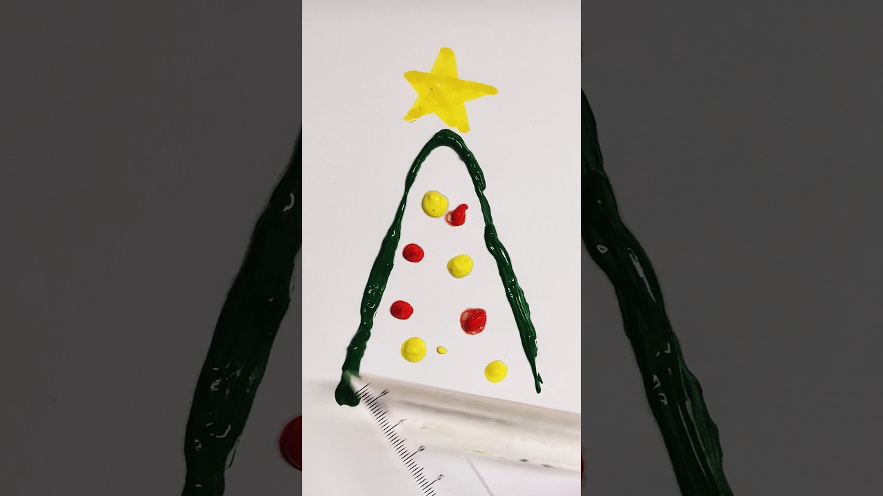Christmas tree 🎄Easy Art Ideas for Beginners 