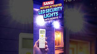SANSI MOTION ACTIVATED LED SECURITY LIGHTS WITH REMOTE