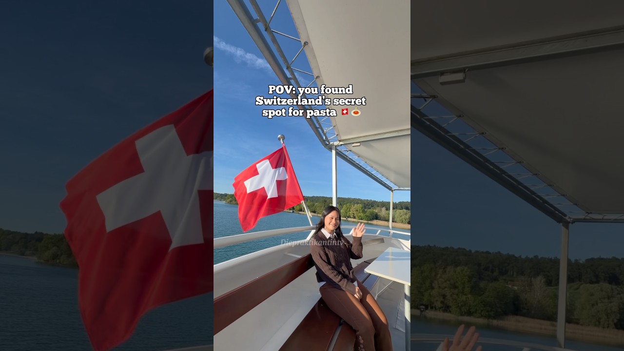 📍Pasta Boat on the Hallwilersee, canton Aargau 🚢🍝 #pastaboat#travel#switzerland#allyoucaneat