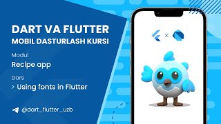11.5. Using fonts in Flutter | Flutter Mobil dasturlash kursi o'zbek tilida
