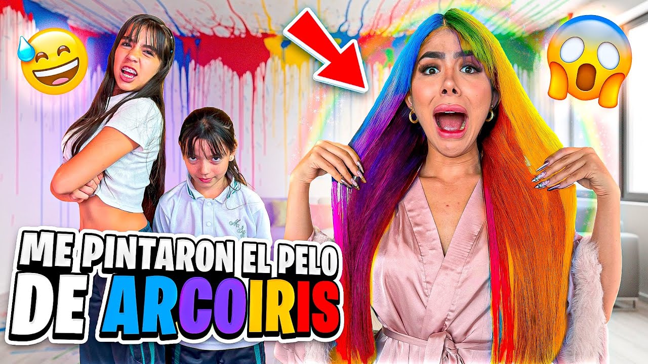 PINTAMOS SU CABELLO DE COLORES 🌈😂- ALEXA TORREX Y El Club Uva 