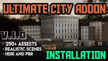 Blender- Ultimate city addon (Installation)| New blender addon
