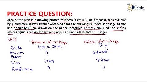 1st Numerical of Scale | Fundamental Concepts of Surveying | Geomatics Engineering - GATE