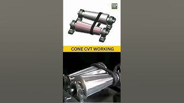 Cone CVT Working Principle #3d #automobile #engineering #shortsvideo