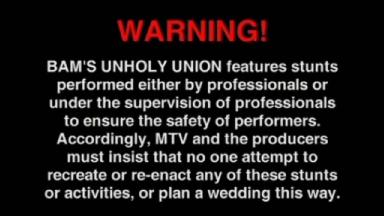 Bam's Unholy Union - Disclaimer