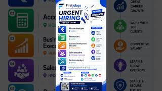 Urgent Hiring for Flutter Developers &amp; Business Analysts! | Freshers &amp; Experienced Jobs