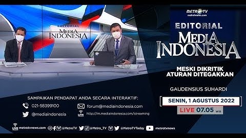 Bedah Editorial MI : Meski Dikritik, Aturan Ditegakkan