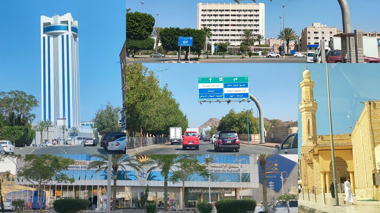 أجمل جولة صباحية في شوارع مدينة الطائف لمدة نصف ساعة وشوفوا الجمال الطائف ماشاء الله