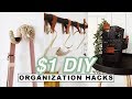 $1 DIY ORGANIZATION HACKS + ROOM DECOR (Dollar Store) // Lone Fox