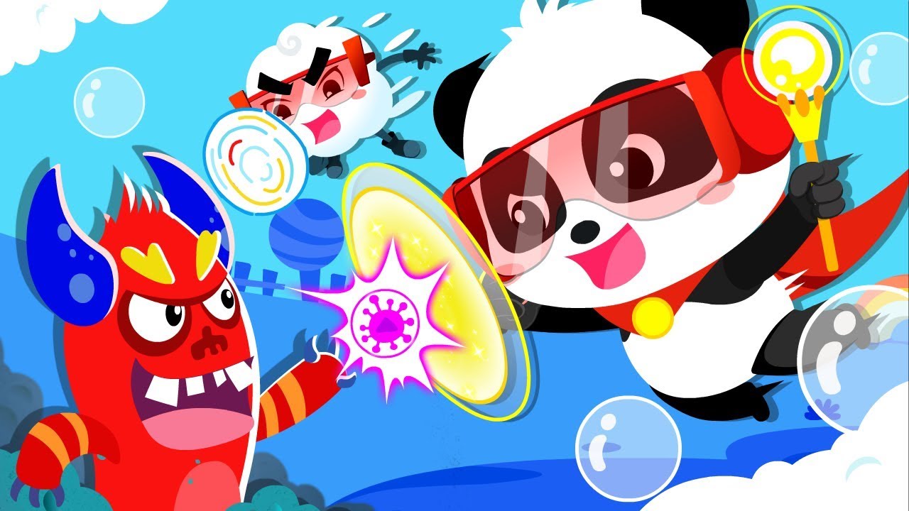 Panda Knight Defeats Bad Germs | Play Safe Song | Nursery Rhymes
