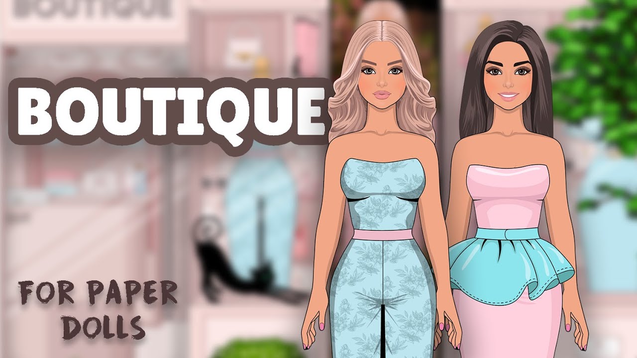 How To Make Boutique For Paper Dolls | Doll Crafts