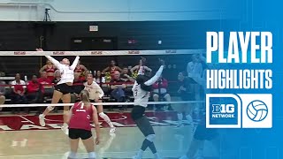 Ajack Malual Highlights vs. Wisconsin | Maryland Volleyball | 10\/12\/2025