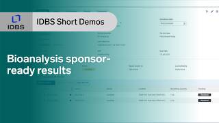 From completed runs to sponsor-ready results | IDBS Polar for Bioanalysis