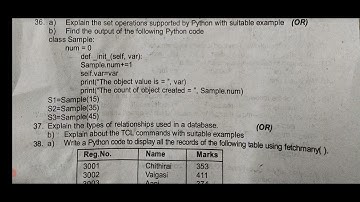 12 th Computer Application  and Computer  Science  Second  revision  question paper