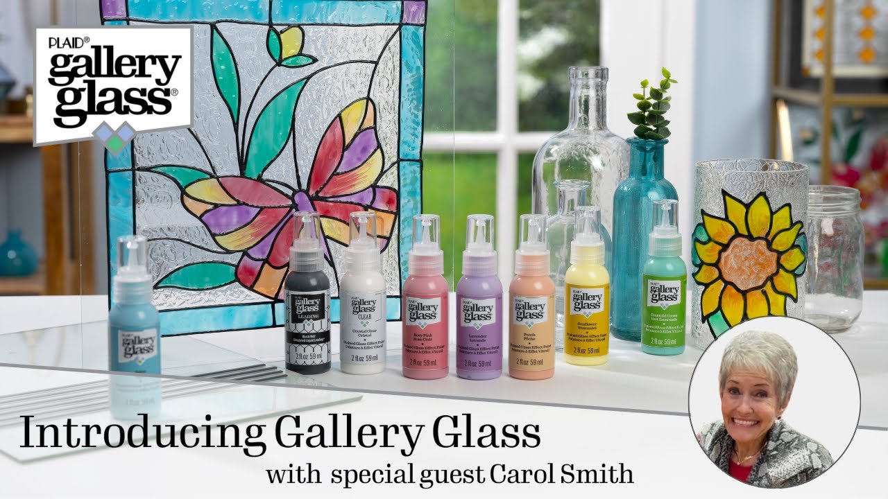 FolkArt Glass Enamels vs Gallery Glass for Faux Stained Glass Window  Project — Craft Critique