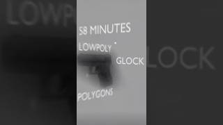 Low poly glock 58 min in 38 seconds #blender #gta #roblox