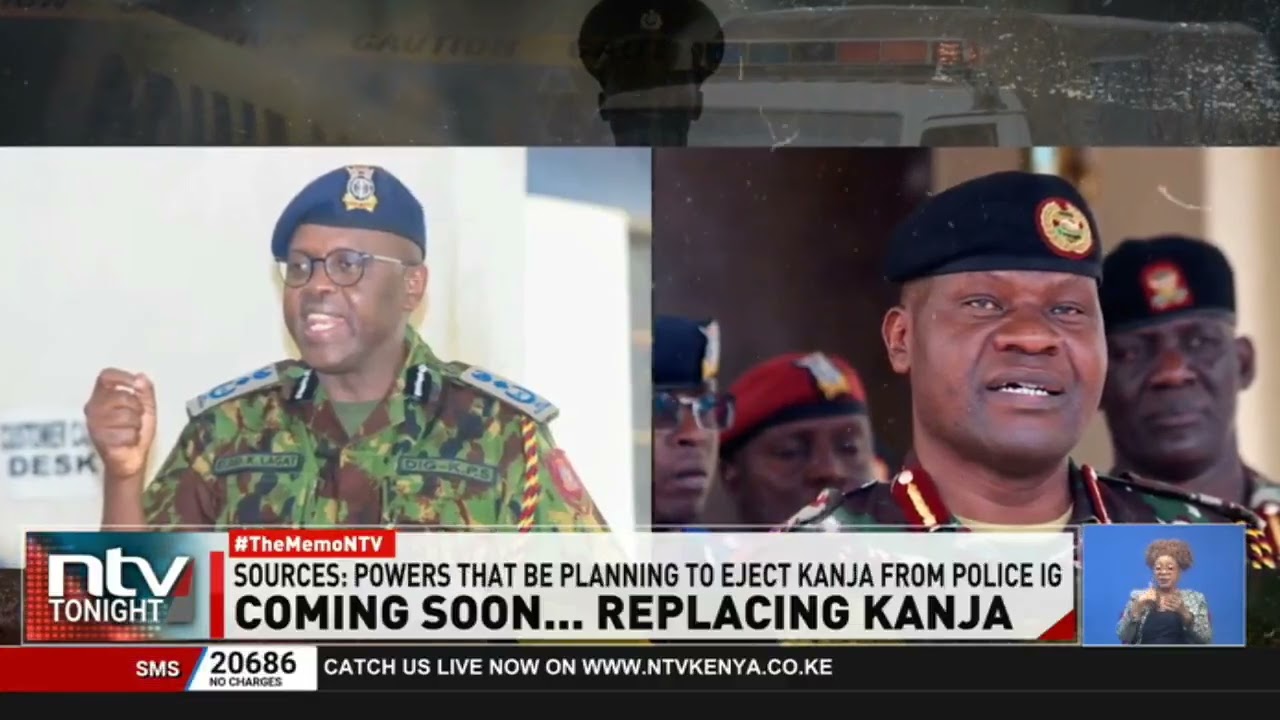 ⁣Police IG Douglas Kanja and DCI boss Mohammed Amin set exit office in looming shake-up