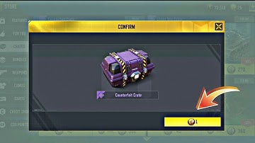 1 CP (CODPOINTS) Crate in Codm | 5 CRATES |