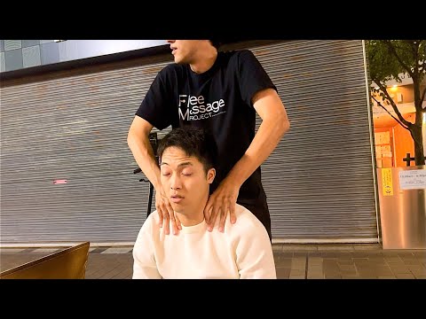 【160】Japanese street massage real Live/ストリートマッサージLive