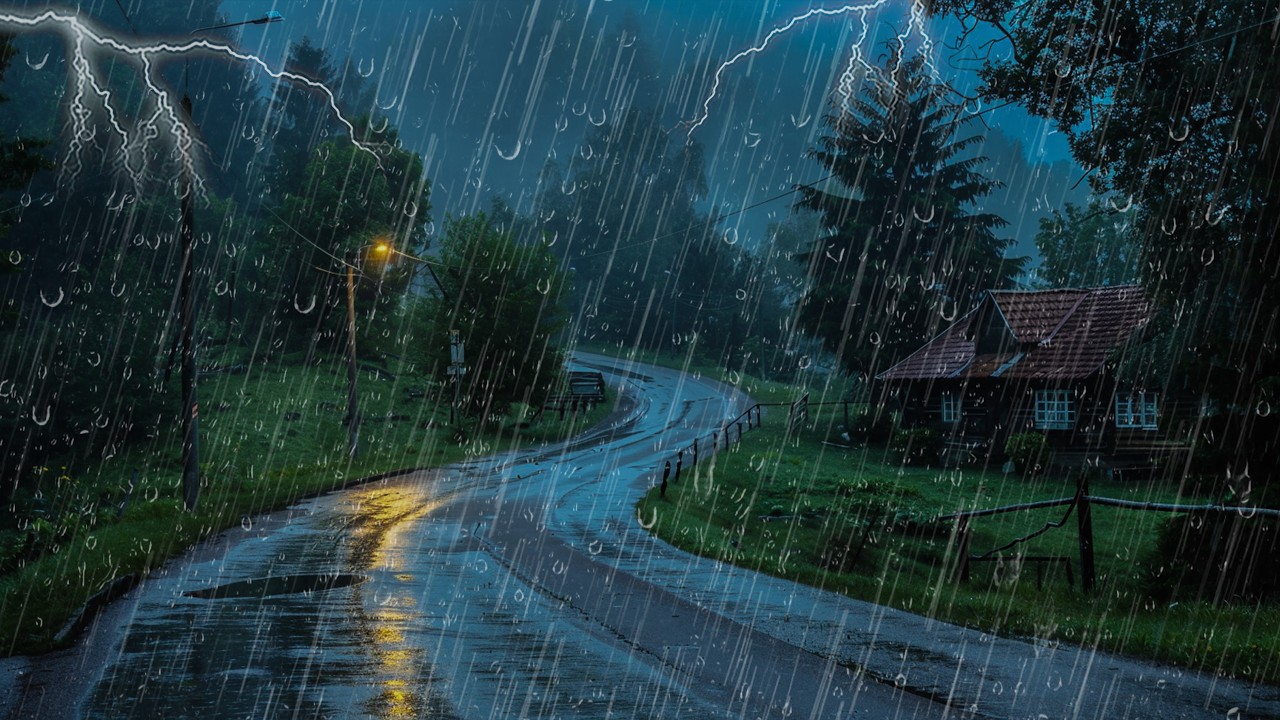 Sonido de Lluvia Sobre el Tejado para Dormir en 2 Minutos - Ruido de ...