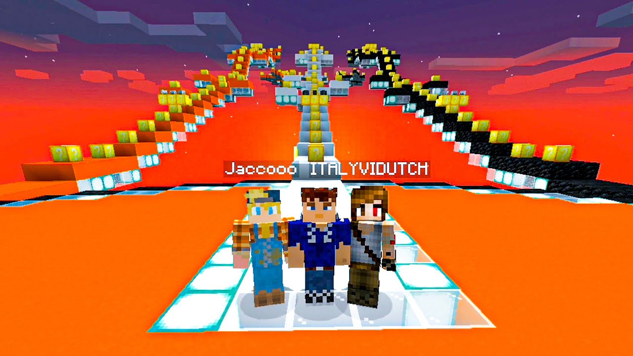 Minecraft LUCKY BLOCK Staircase!