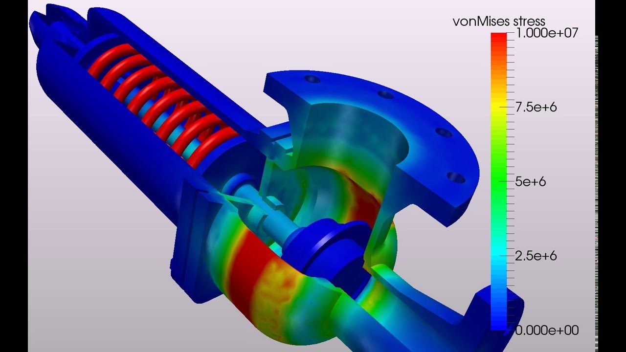 Stress Analysis of a Safety Relief Valve YouTube