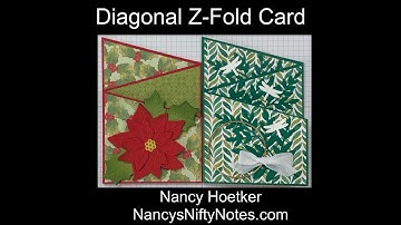 Diagonal Z Fold Card
