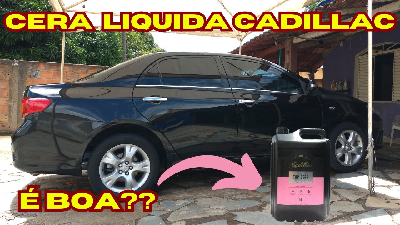 Como deixar o carro brilhando top | cera Cadillac