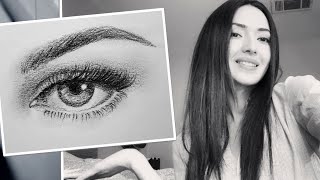 How to draw eyes with pencil. Beginners. Easy tutorial :)