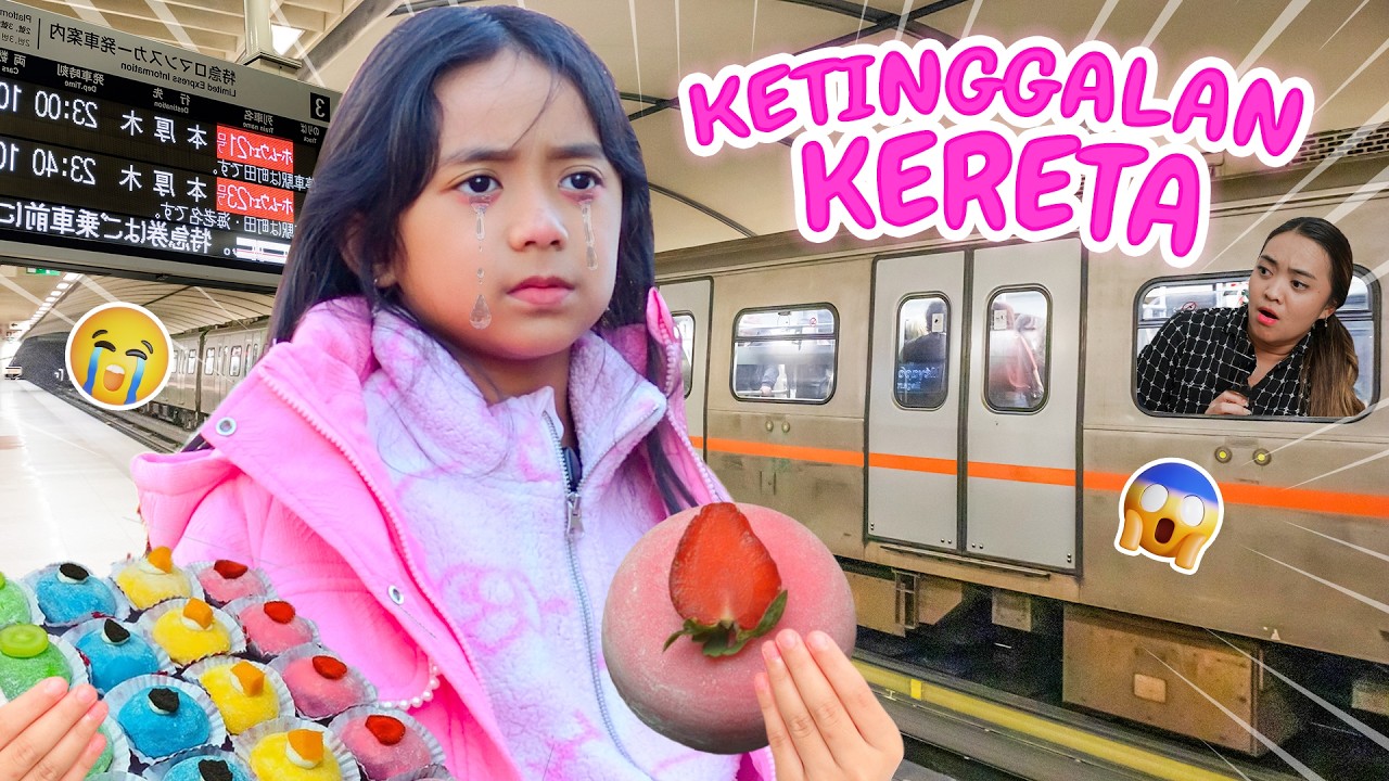 SAMANTHA KETINGGALAN KERETA 😱 DEMI BORONG MOCHI VIRAL DI JEPANG ‼️ LIBURAN SEKOLAH KE LUAR NEGERI