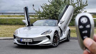 2025 MG Cyberster - TOP SPEED POV Test Drive on German Autobahn #catchingcars #autobahn #cyberster